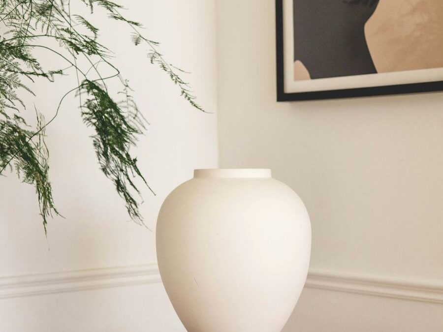 Alabaster Sculpted Vase