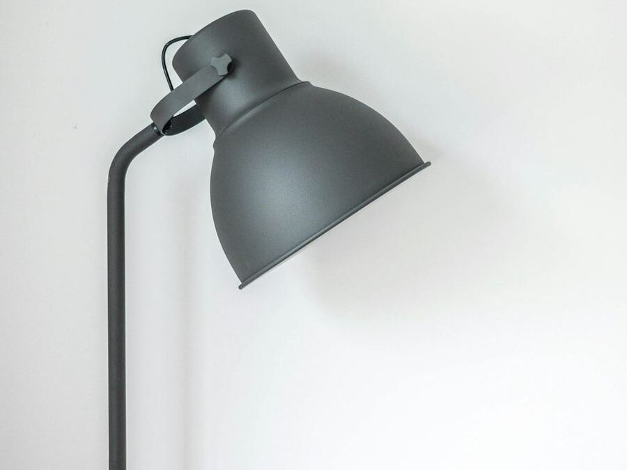 Graphite Task Floor Lamp