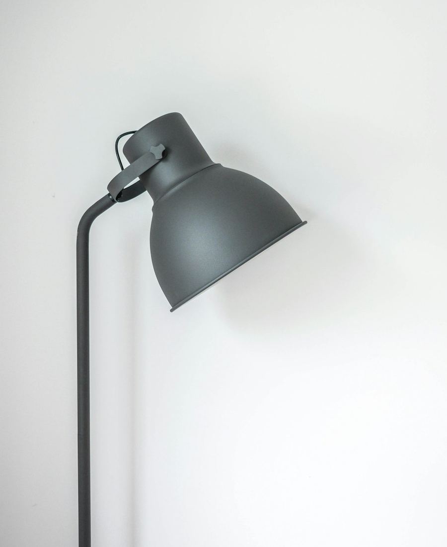 Graphite Task Floor Lamp