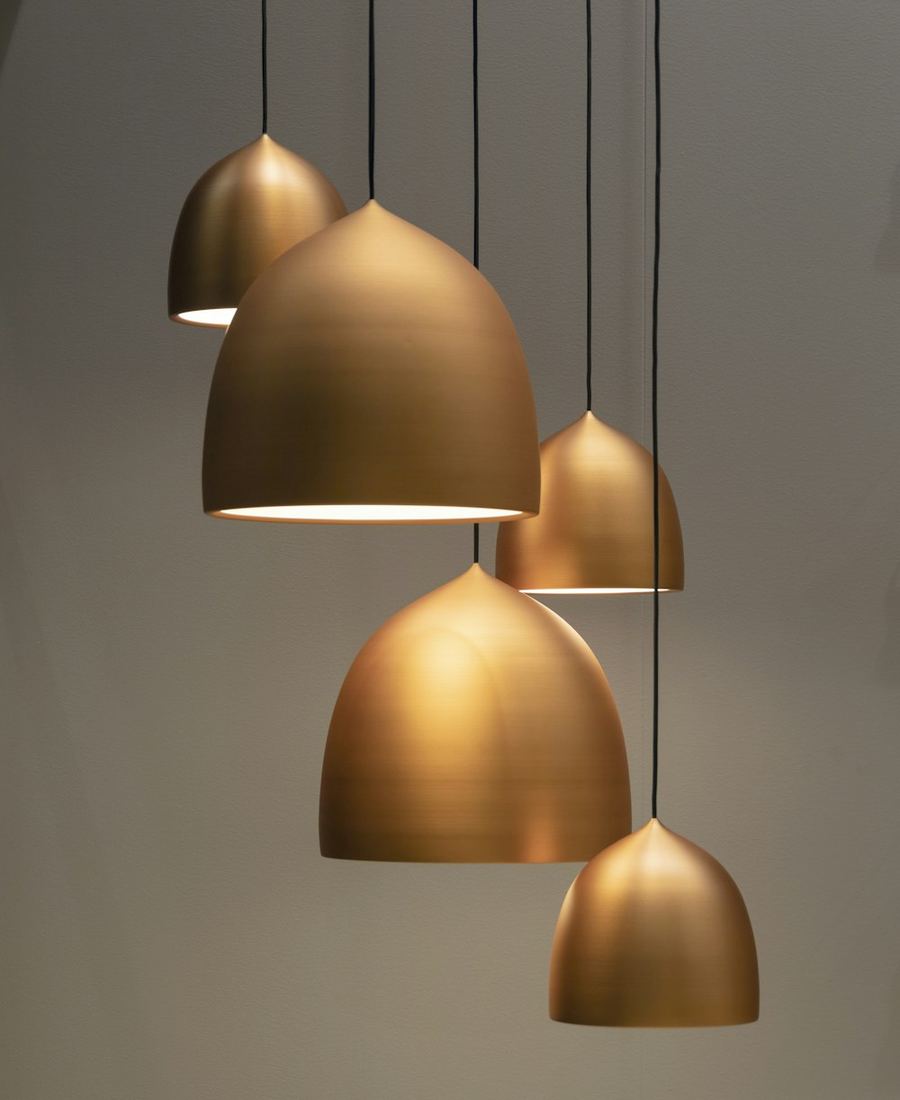 Lumen Brass Pendant Trio